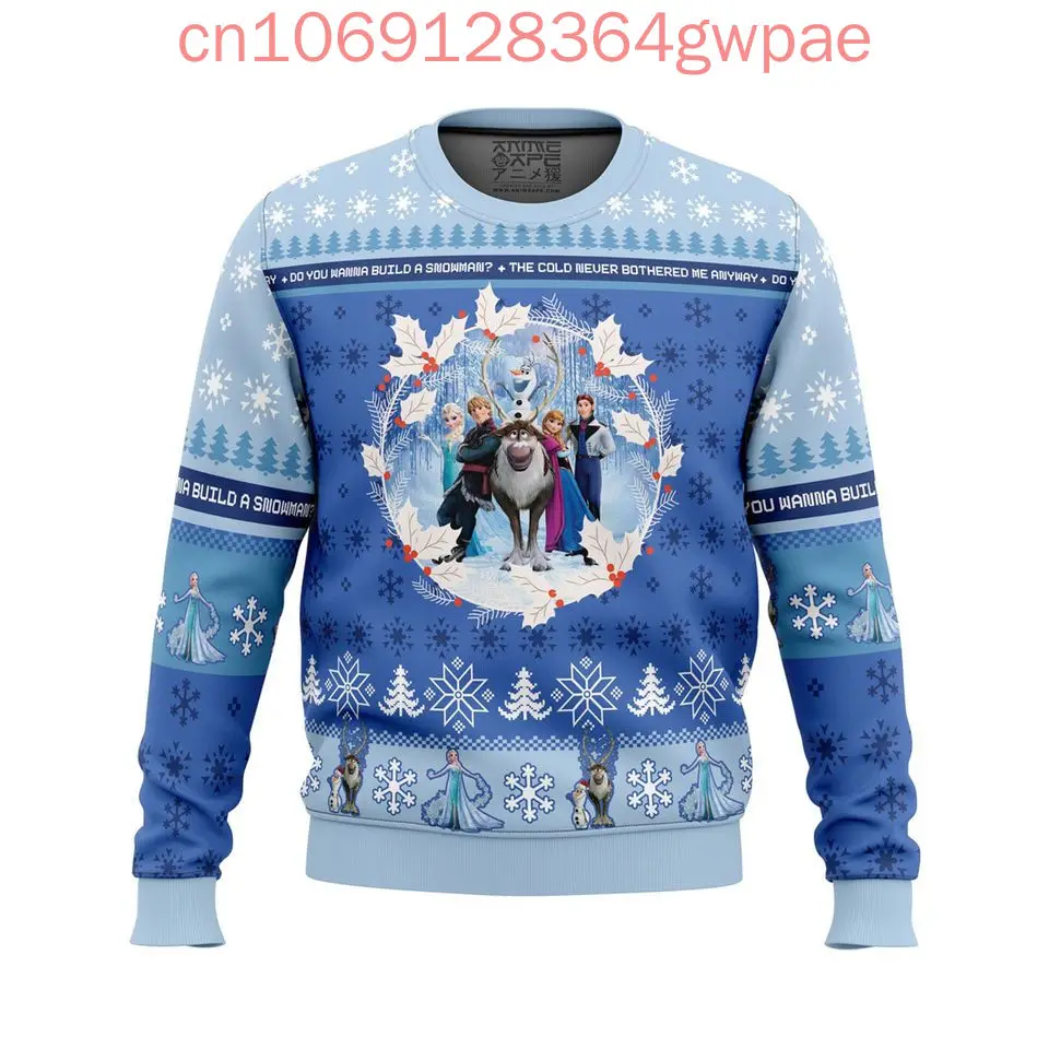 Мужской/Женский свитер MINISO Frozen Elsa Olaf