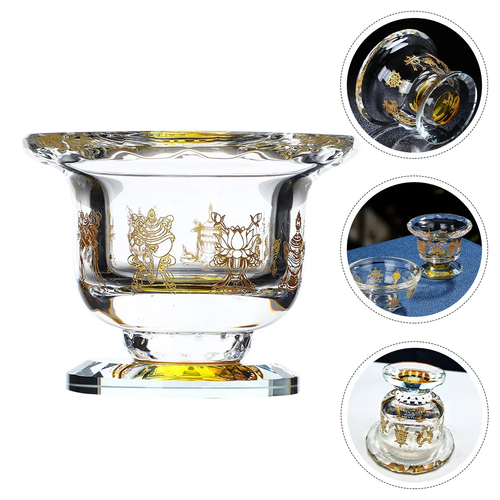 

Cup Bowl Offering Water Altar Tibetan Bowls Crystal Chalice Worship Supplies Meditation Goblet Temple Pagan Wiccan Burning