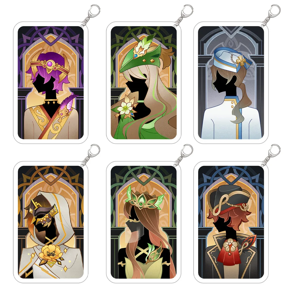 Loen Store Genshin Impact Mona Clorinde Sigewinne Sethos Emilie Xianyun Chiori Layla FaruzanAcrylic keychain Подарочное