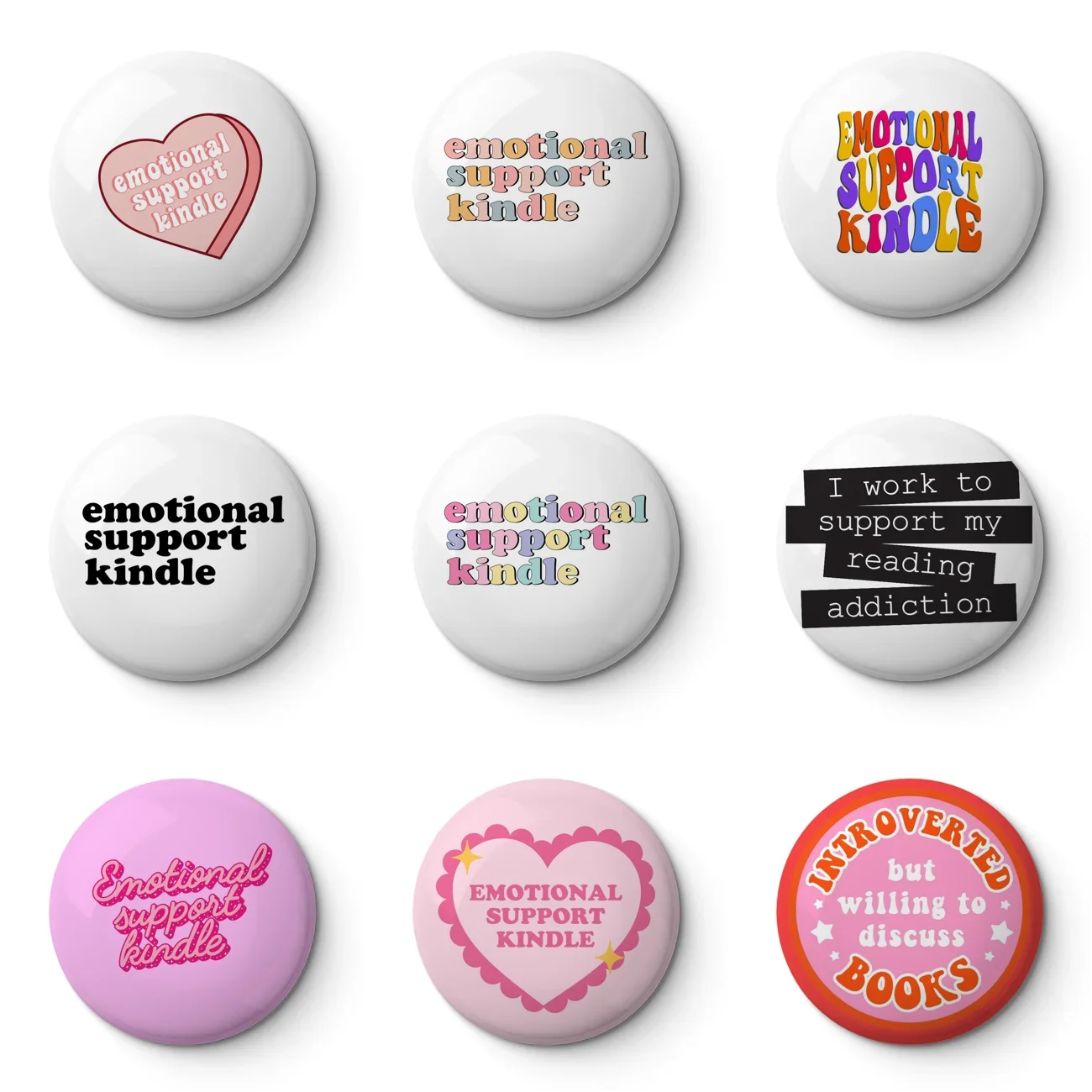 Это моя эмоциональная поддержка мягкая булавка на кнопке Kindle настраиваемый