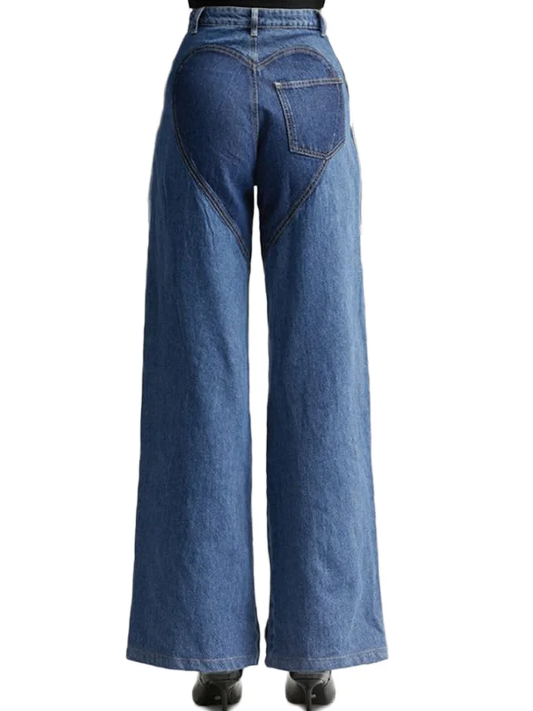 Женские расклешенные джинсы Wmstar с высокой талией и карманами