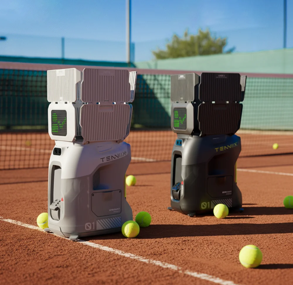 Фото Новинка: Теннисный тренажер Tenniix с ИИ-коучем, голосовым управлением, портативная машина для тренировки подачи и отработки ударов №2