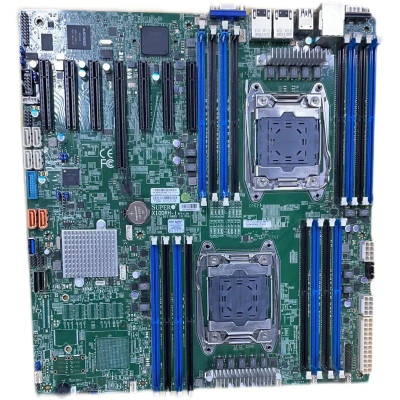 

For Supermicro X10DRH-i Original Server/Desktop Motherboard Dual CPU C612 Socket R LGA 2011-3 DDR4 ECC E5-2600 V3 V4
