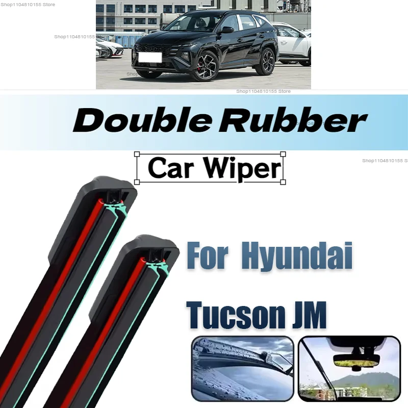 

Передние дворники для Hyundai Tucson JM 2004-2009, резиновая щетка стеклоочистителя 24 "+ 16", аксессуары для лобового стекла автомобиля 2005 2006 2007 2008