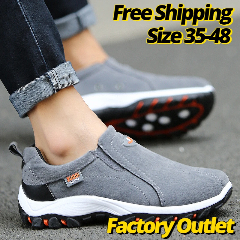 

Autumn Spring Men's Loafers Men's Casual Breathable Outdoor Sports Lightweight Walking Shoes Size 39-48 Flat Shoes for Men