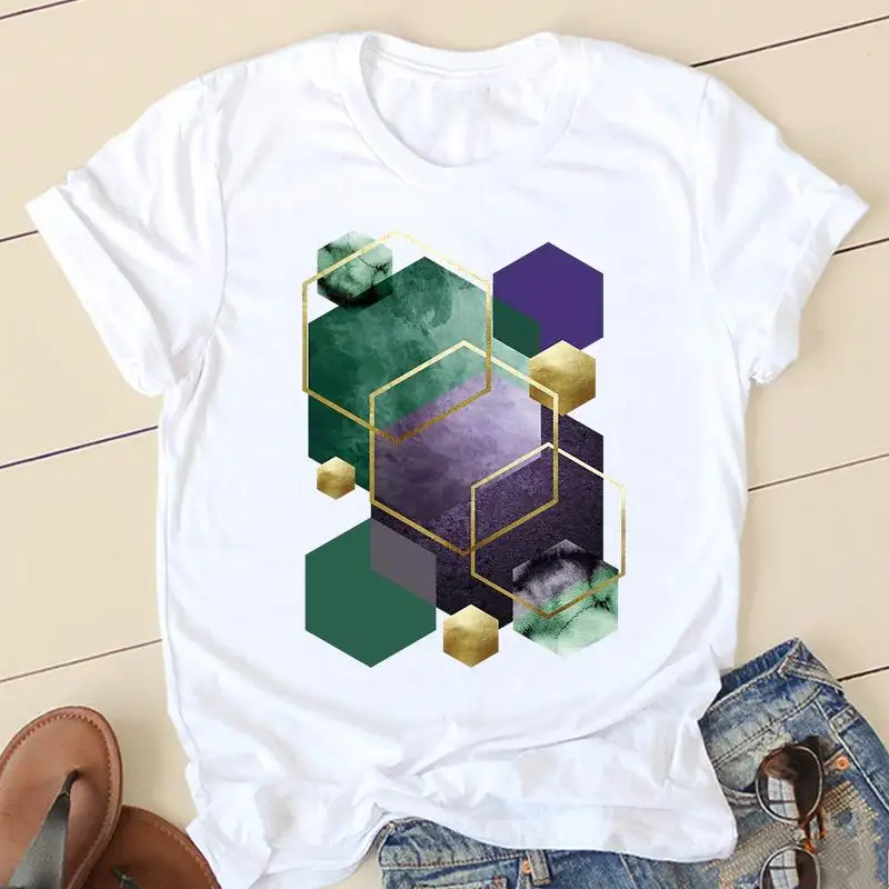 

Women T-shirts Lady Girl 90s Cartoon Clothes Spring Summer Female Tee Abstract Short Sleeve Ladies Fashion Graphic Tshirt