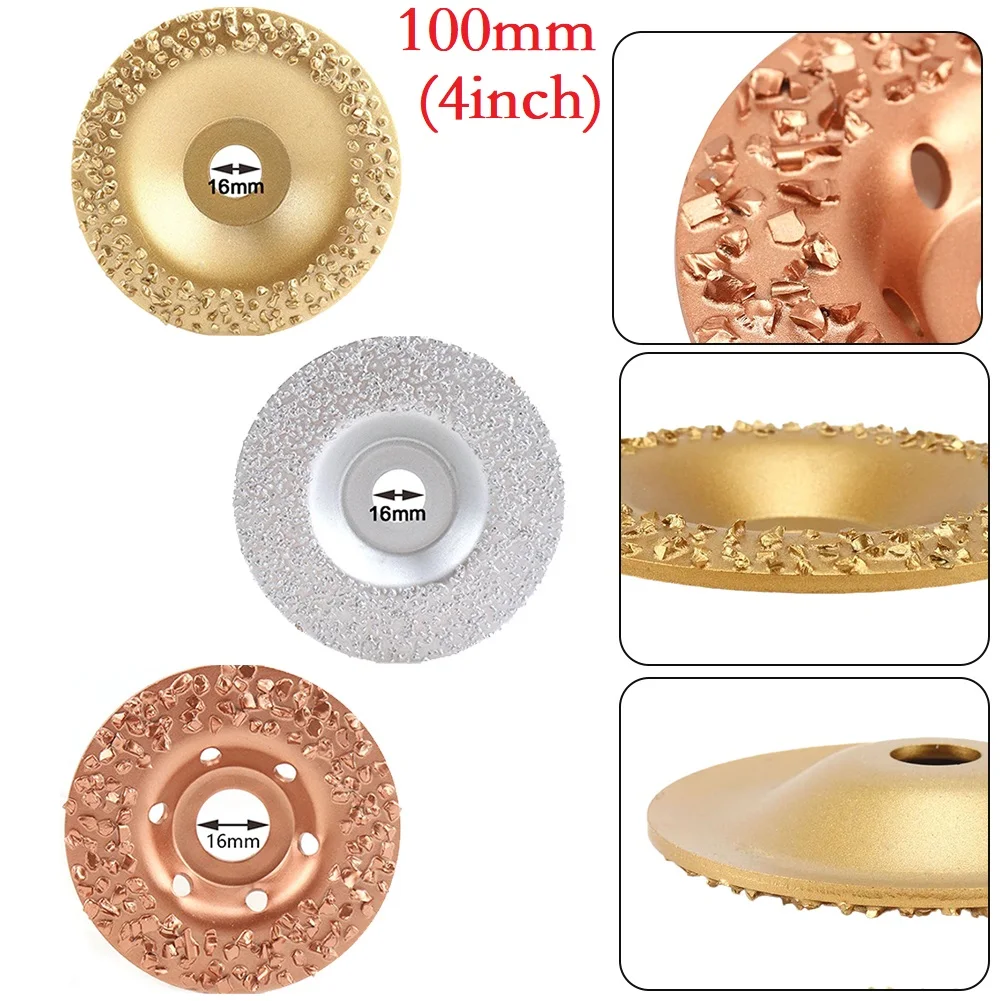 

1 Pcs Diamond Brazed Grinding Wheel Grinding Disc 4inch/100mm ID 16mm For Stone Tire Polishing Grinder Accessories