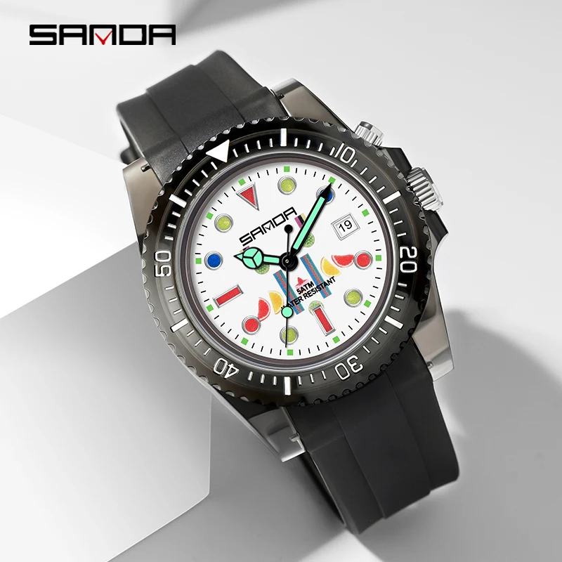 SANDA Brand Women Watches Waterproof Student Sport Quartz Watch Fashion Electronic Wristwatch Unisex Clock relogio feminino 6078 enlarge