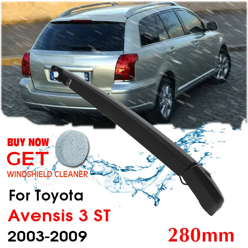 

Car Wiper Blade Rear Back Window Windscreen Windshield Wipers For Toyota Avensis 3 ST Hatchback 280mm 2003-2009 Auto Accessories