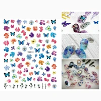 2pcs nail stickers back glue nail stickers beautiful butterfly back glue nail decals decoration for nail art manicure beauty
