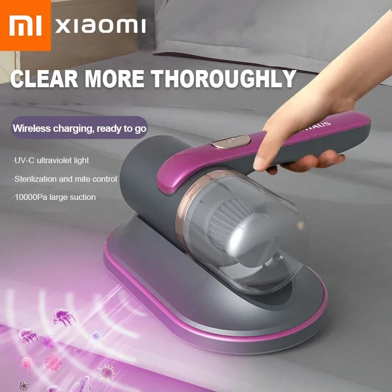 

Портативное беспроводное оборудование Xiaomi для удаления пыли, домашний измеритель клещей для дивана, для матрасов с УФ-светом и функцией автоматического закрепления