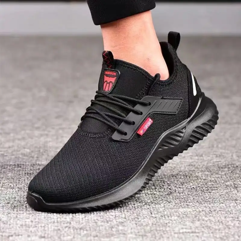 

New Men's Safety Boots Outdoor Breathable Mans Footwear Non-slip Puncture-Proof Men Work Winter Sneakers Botas Safety Shoes