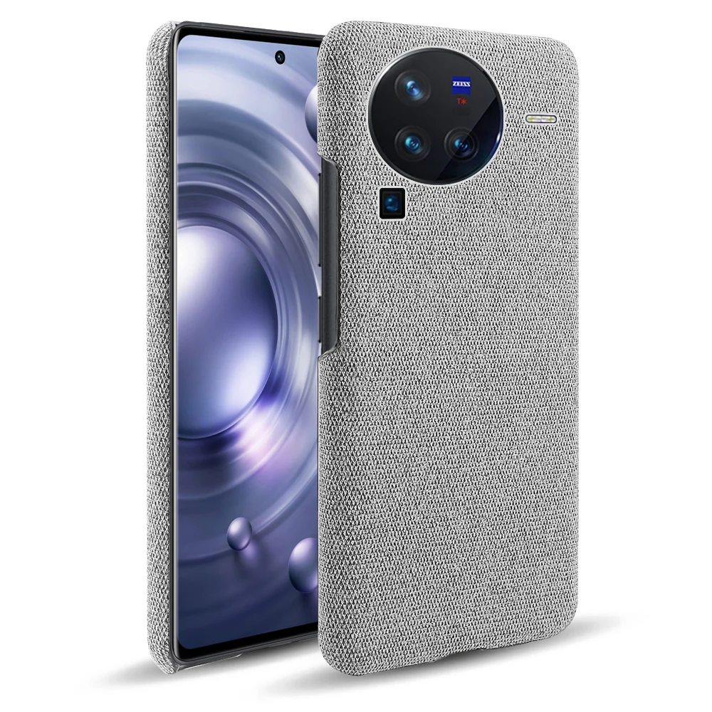 

Case For VIVO X80 Pro Luxury Fabric Antiskid Cloth Cover shell For VIVO X80 X70 Pro Plus X60 Pro Plus Funda Coque