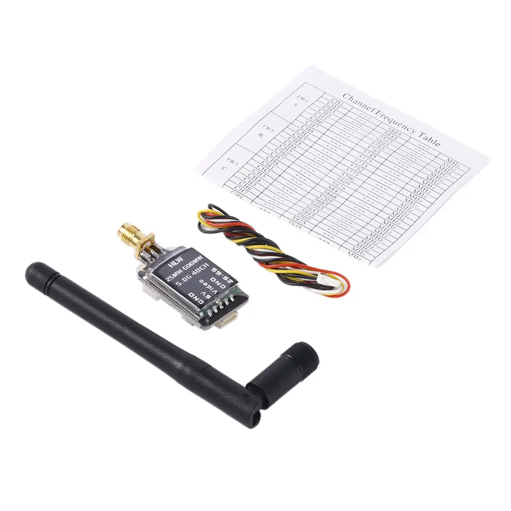 

OCDAY 25-600 мВт 5,8G 48CH 2S-6S FPV видео аудио передатчик RC SWith SMA внутренняя игла прямой разъем светильник вес