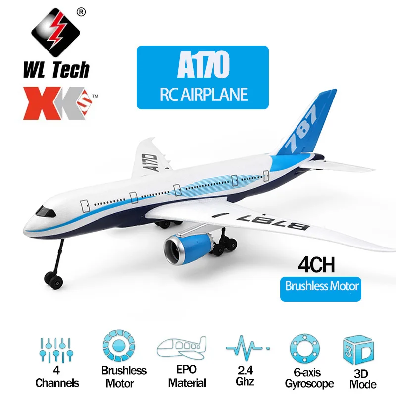 

Модель самолета WLtoys XK A170 с дистанционным управлением, 660 ГГц, 4 канала