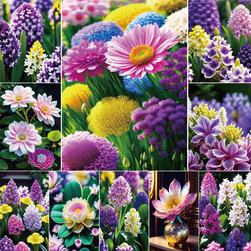 

Flowers Scenery Diamond Painting Tools And Accesories Cross Stitch Kit Wall Art Bathroom Decor Handicraft Gift Hot Dropshipping