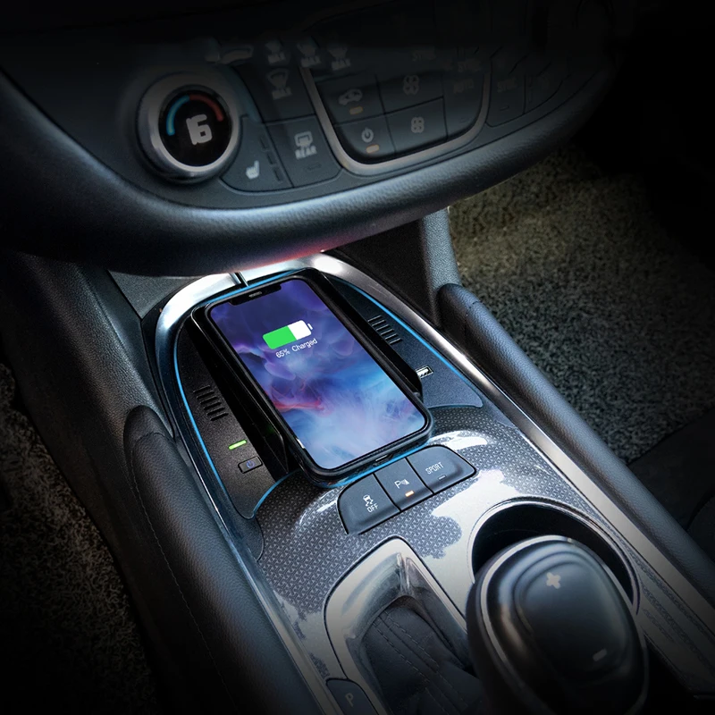 Автомобильное беспроводное зарядное устройство для Chevrolet Malibu 2016 2017 2018 2019 2020 2021 2022