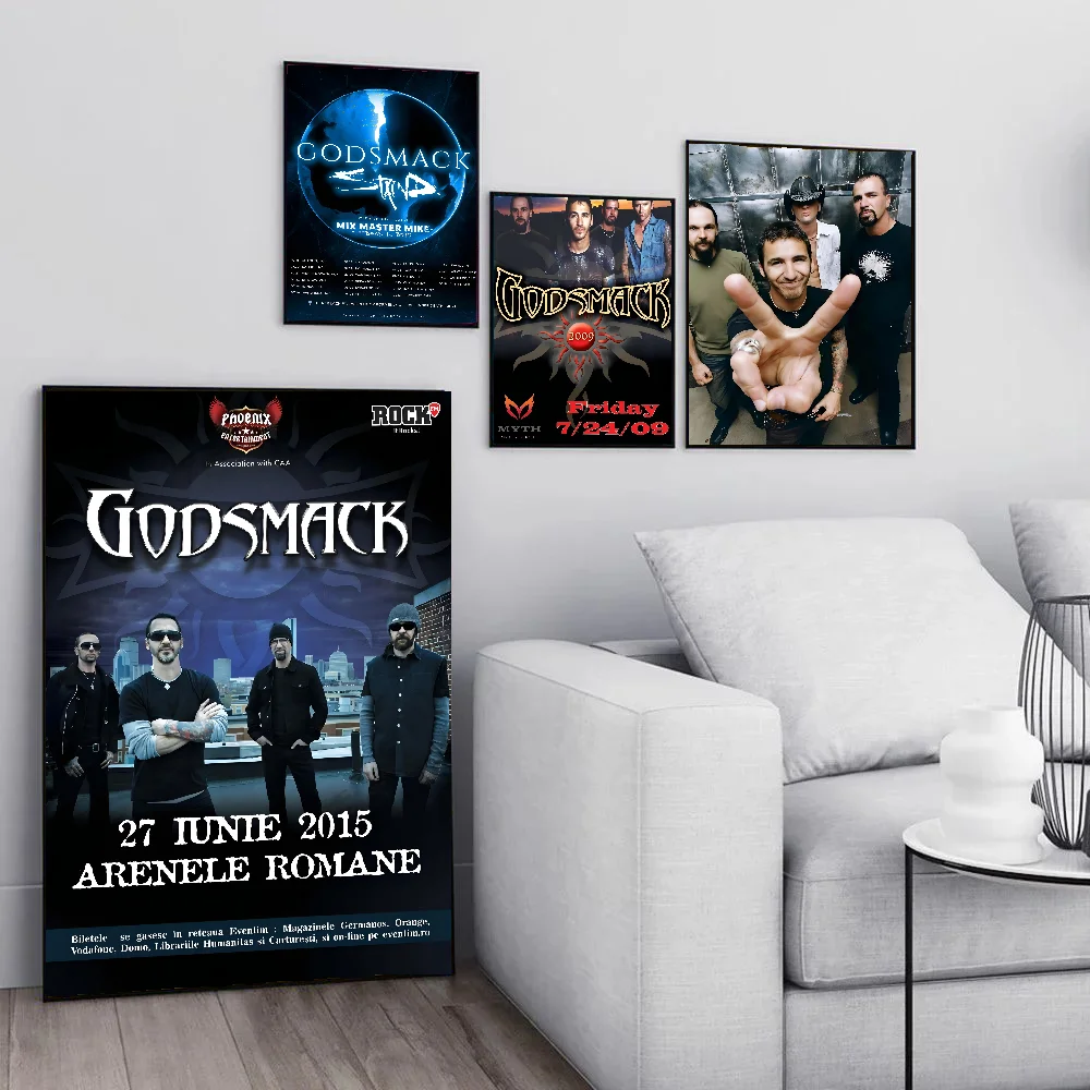 G-Godsmack Music Poster Paper Print Home Living Room Bedroom Entrance Bar Restaurant Cafe Art Painting Decoration