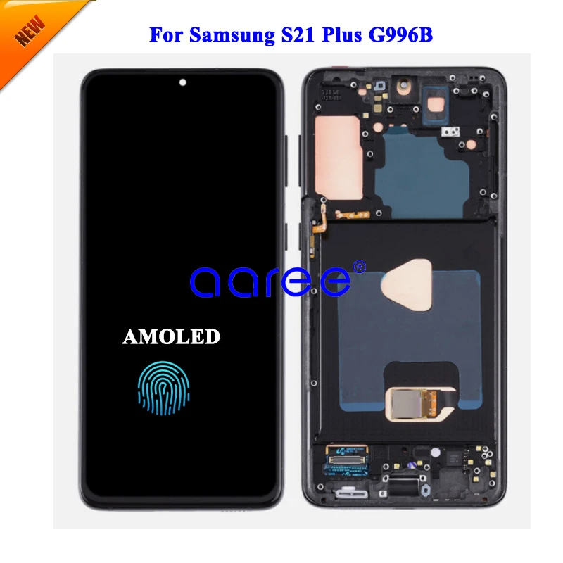 6 67-дюймовый OLED-экран AMOMLED для Samsung S21 Plus G996 ЖК-экран с сенсорным дигитайзером в