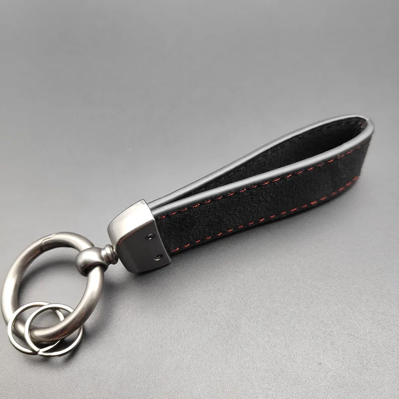 Автомобильный брелок замшевый кожаный для ключей Стайлинг Peugeot 206 207 208 306 307 308 508 106