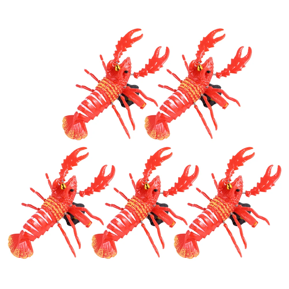 

5pcs Lobster Pulling String Funny Children Lobster Toys Clockwork