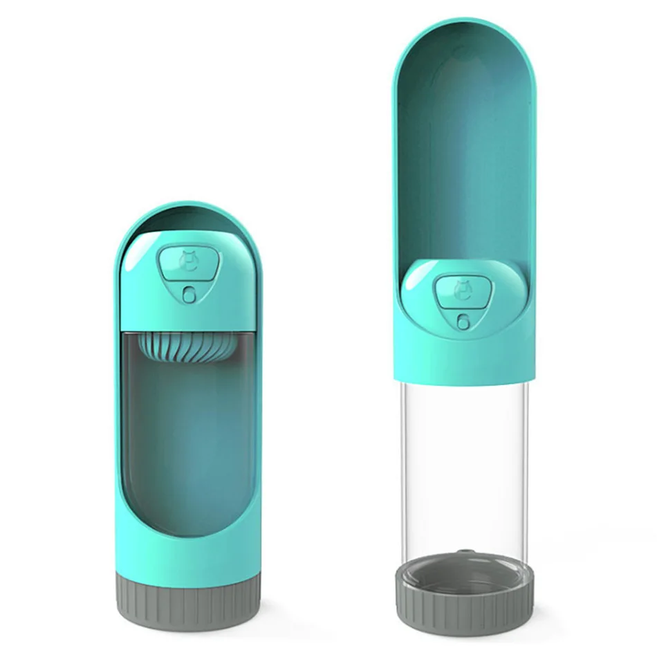 

Портативная бутылка для воды для домашних животных, поилка с фильтром и активированным углем для собак и маленьких и больших питомцев