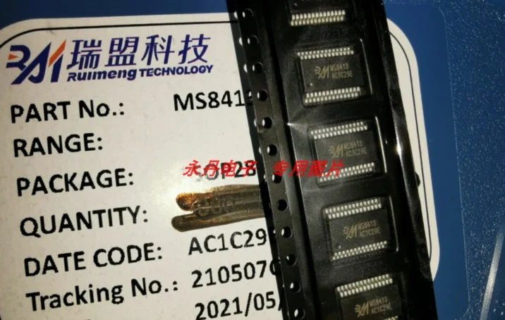 

Оригинальная пластина, 2 шт., оригинальная стандартная и оригинальная модель MS8413 SSOP-28, можно взять с собой новые и оригинальные импортные мод...