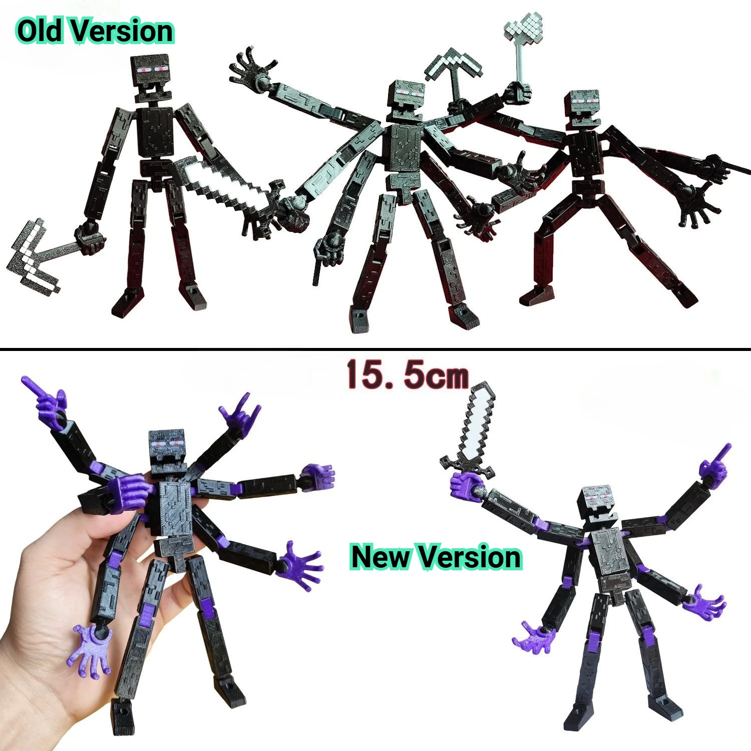 Оригинальная подвижная фигурка MC Mutant Enderman, настольное украшение, игровая периферийная игрушка, подарок (art.: 3920da4232eaf) - 3920da4232eaf