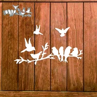 birds family in branch metal cutting dies scrapbooking diy card album photo making crafts stencil new die cuts 2022