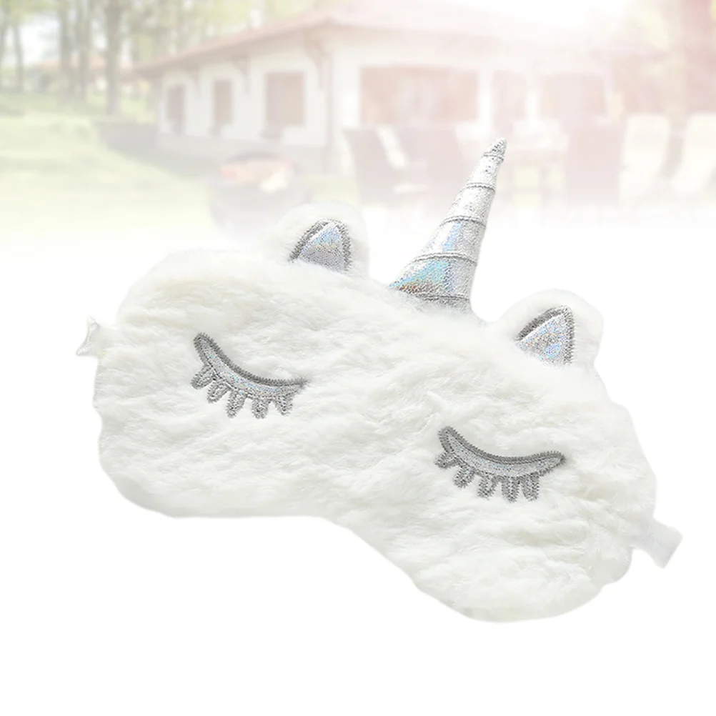 

Eyesleeping Forkids Plushfluffy Blindfolds Silk Night Patch Blindfold Animal 3D Soft Shade Blackout Blockout Covers Girls