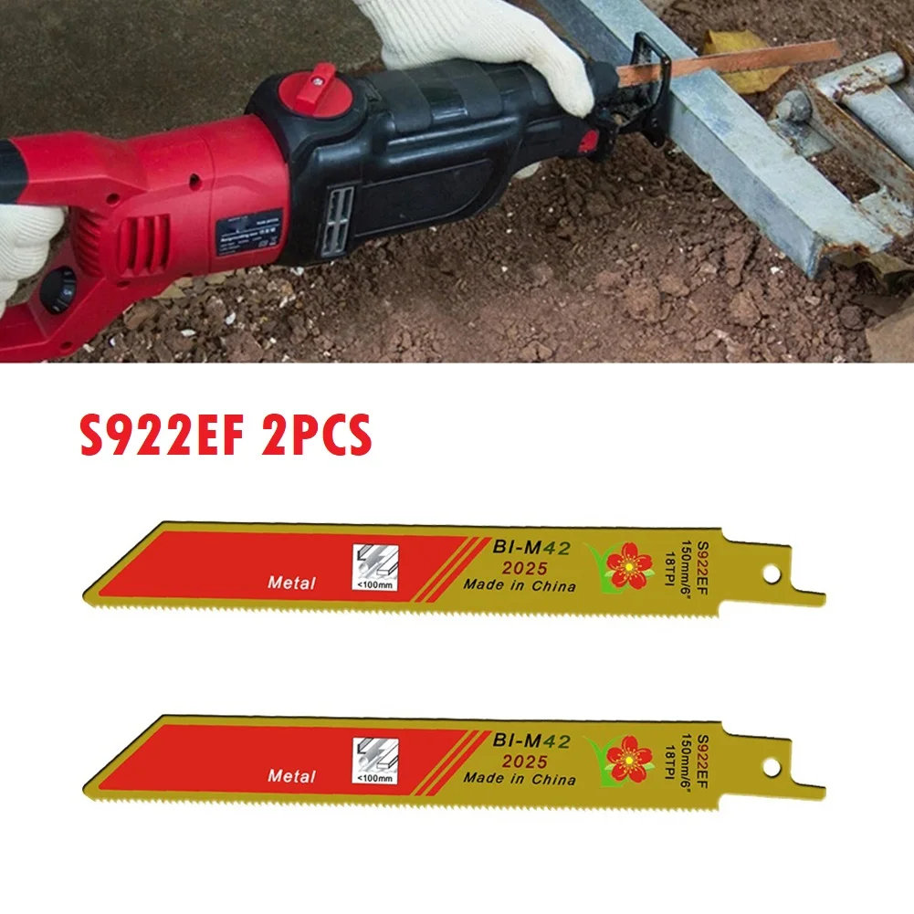 

Полотно сабельной пилы S922EF, 2 шт., аксессуары для резки дерева, мебели, ручная пила, механическая обработка металла, электроинструменты