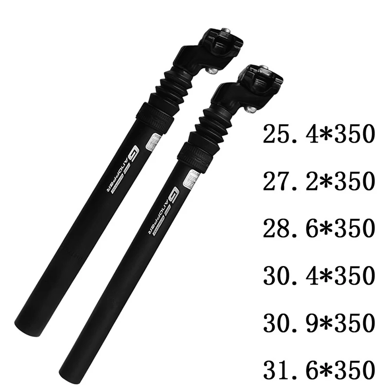

Bicycle Seatpost Shock Absorber Suspension 30.4/30.9 31.6mm X350mm Alu MTB Bike Saddle Seat Post Tube Setback