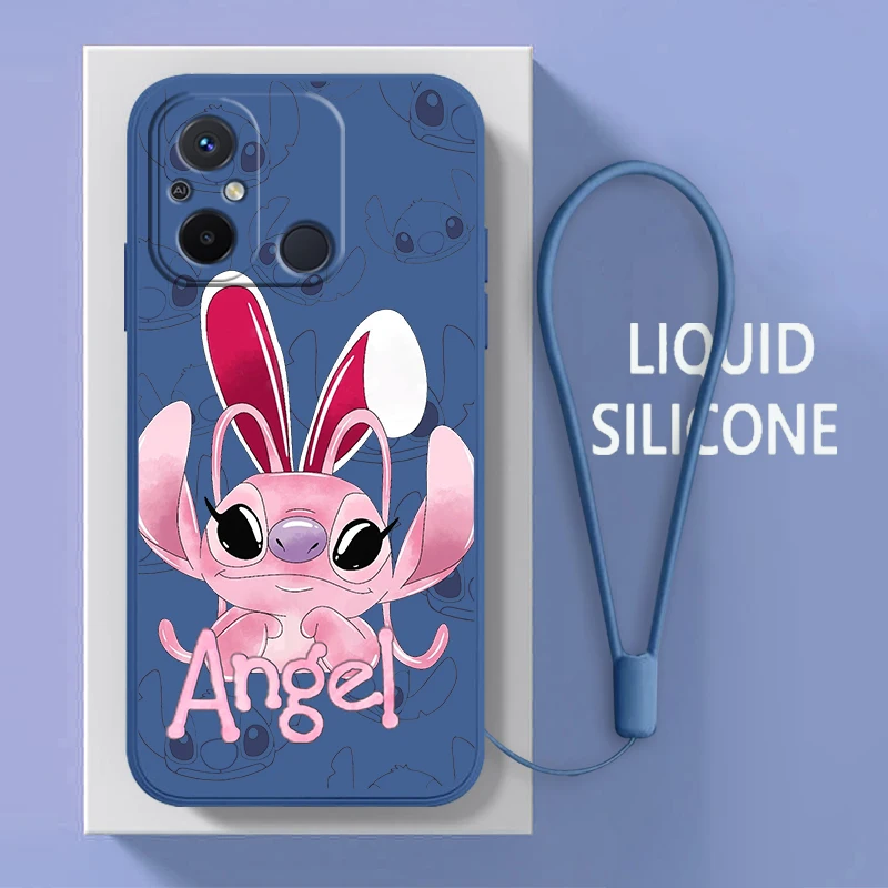 Стич Лило Ангел розовый для Xiaomi Redmi 12C 11 Prime A1 10 10X 9 9A 9T 9AT 8 8A 7 6 Pro 4G фотомагнитный