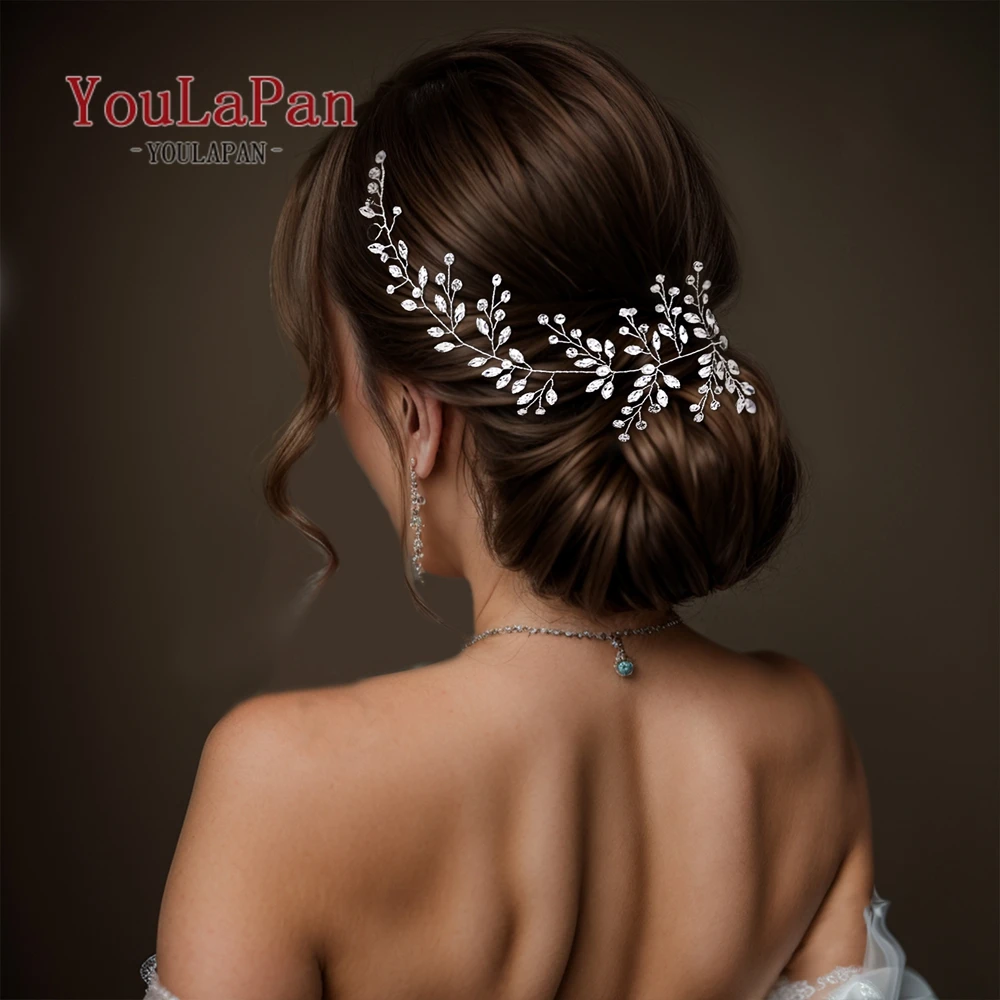 YouLaPan Свадебная Повязка На Голову Серебряная/золотая Тиара Для Волос Жениха