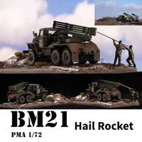 pma 172 russian special action bm21 hail rocket with scenesoldiers finished model military toy boys gift finished model