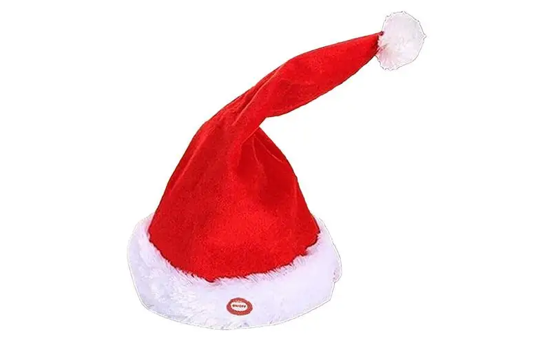 

Electric Funny Santa Hat Toy With Christmas Music Singing Dancing Plush Santa Hat Electric Funny Santa Hat Toy With Music