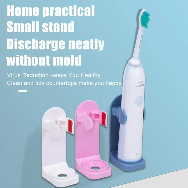 

Wall-mounted Toothbrush Holder Electric Toothbrush Holder Adapt Bathroom Space Saving Traceless Toothbrush Organizer Stand