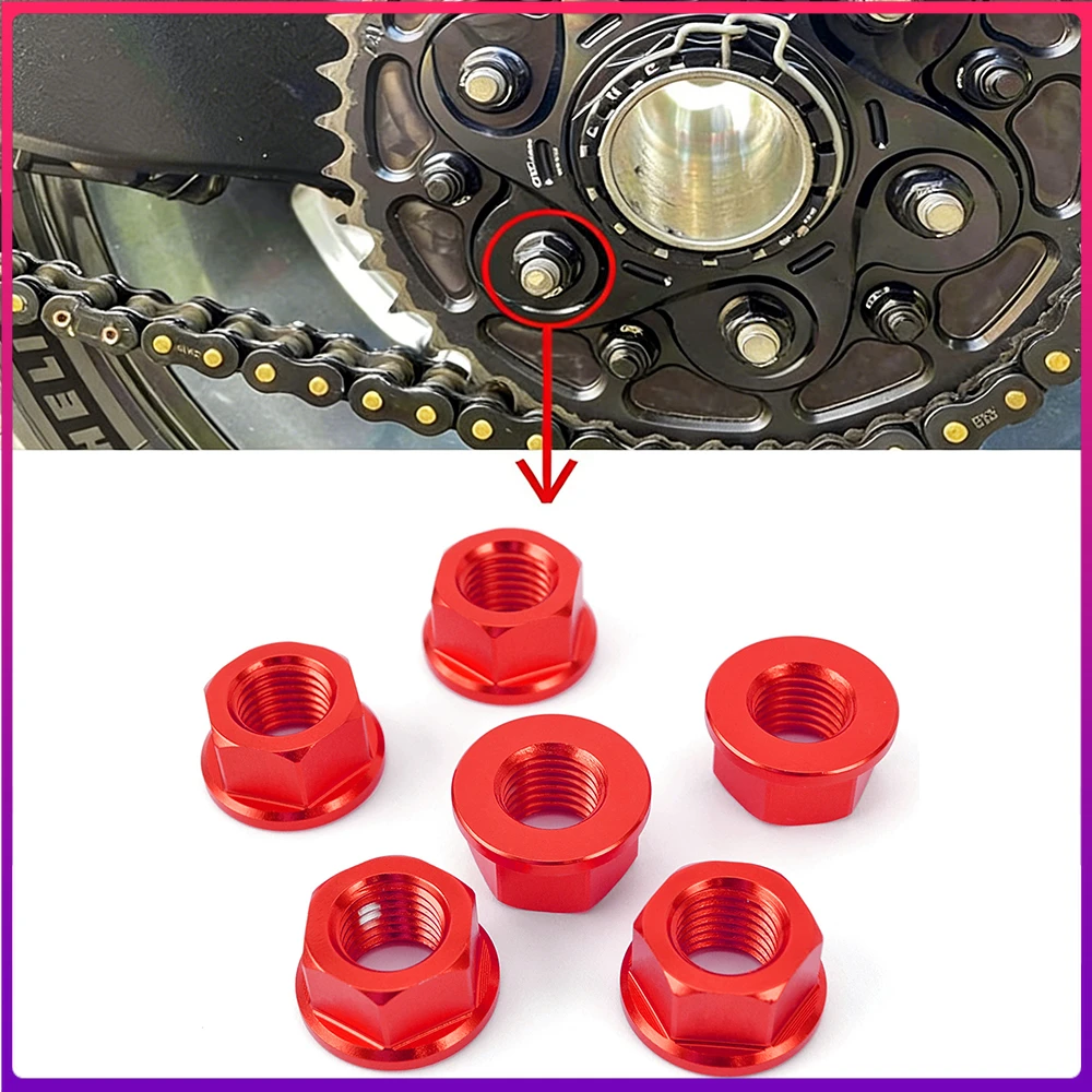 Фото Гайки оси заднего колеса M10*1.25 для Ducati 748 848 998 MONSTER 797 1100 S2R S4R HYPERMOTARD MULTISTRADA 1100 SCRAMBLER №1