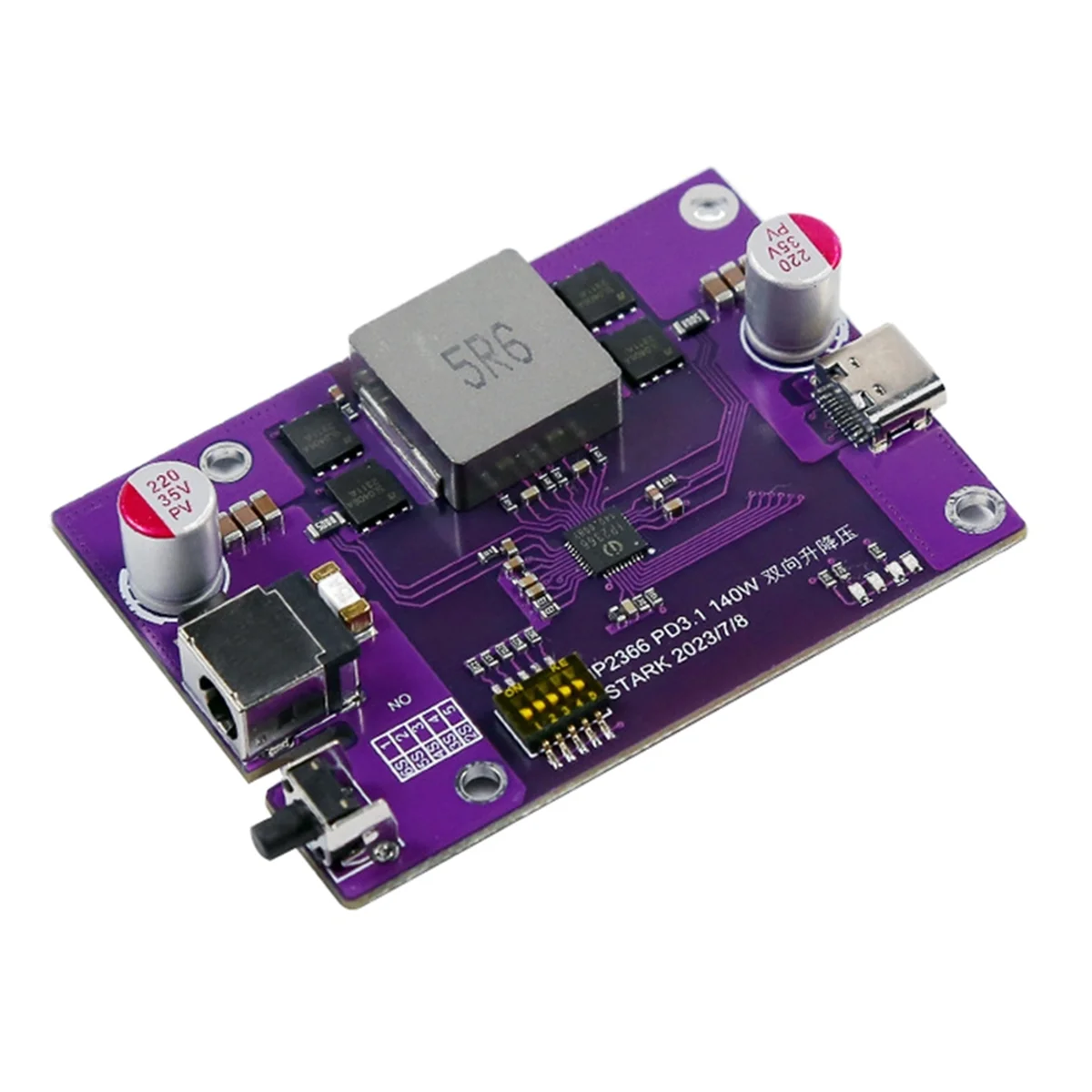 PD3.1 140 Вт Power Bank DIY модуль 2S/3S/4S/5S/6S переключаемый IP2366 двунаправленный быстрой
