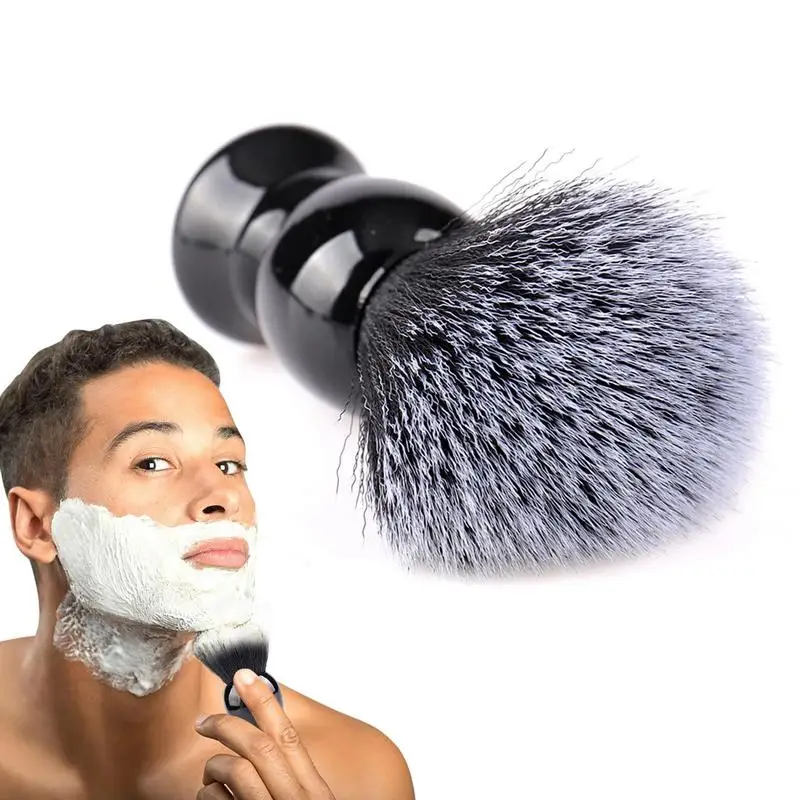 

Men Shave Brush Two-color Shaving Powder Brush Nylon Fiber Shaving Beard Brush Rich Lather Synthetic Luxury Shave Brush For Men