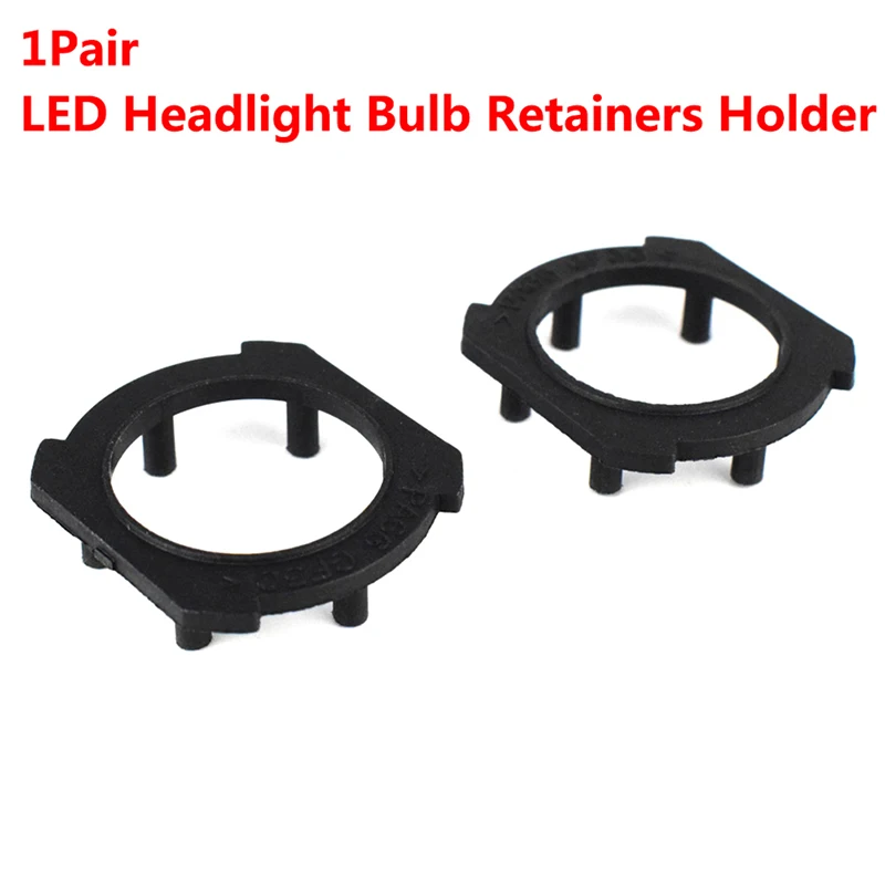 

1Pair H7 Led Headlight Bulb Retainers Holder Adapter Headlight Fixing Bracket H7 Lamp Holder Base Holder Buckle For