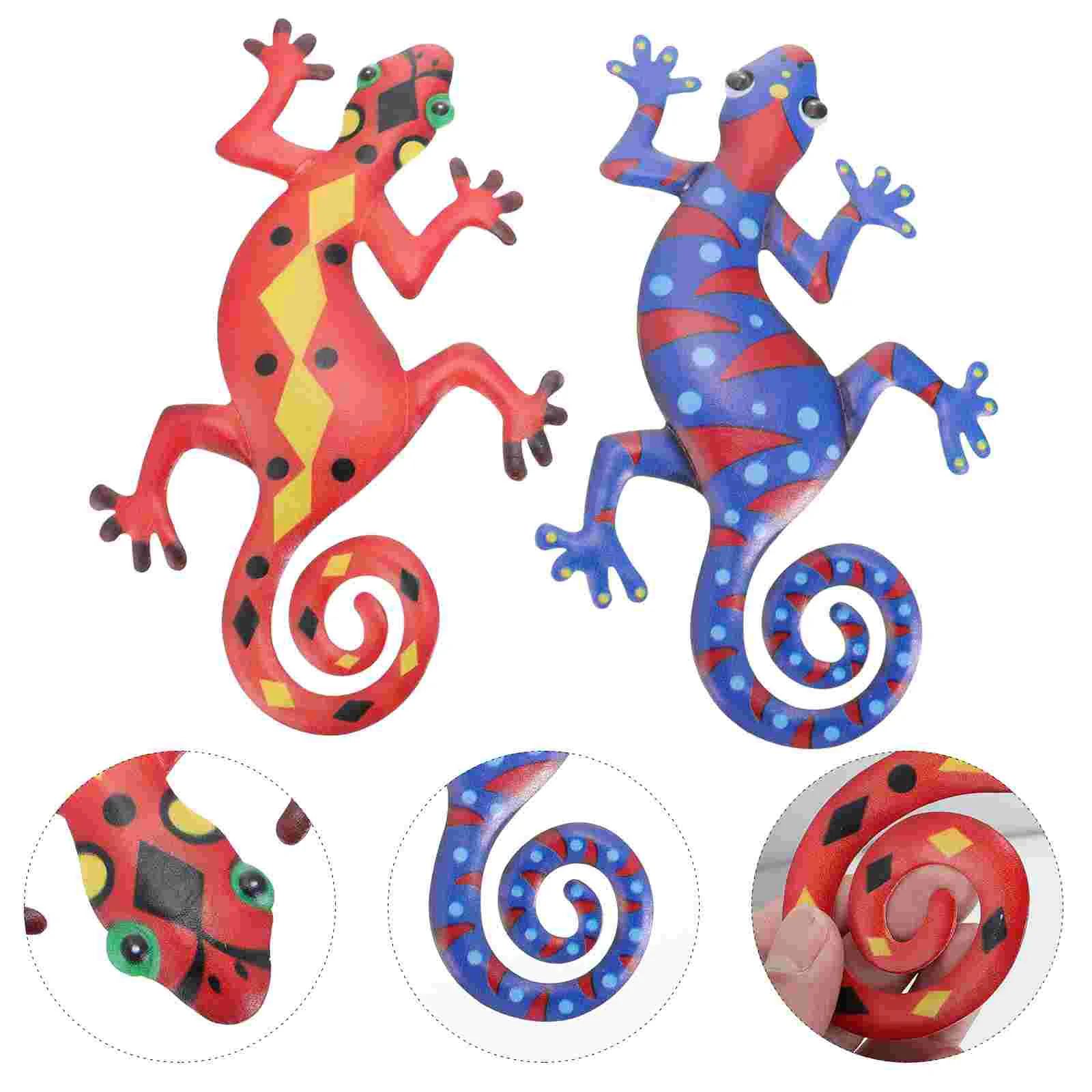 

Настенная металлическая скульптура Gecko, украшение ящерицы, железная декоративная статуя, поделки, садовая игрушка, подвесная уличная вдохн...