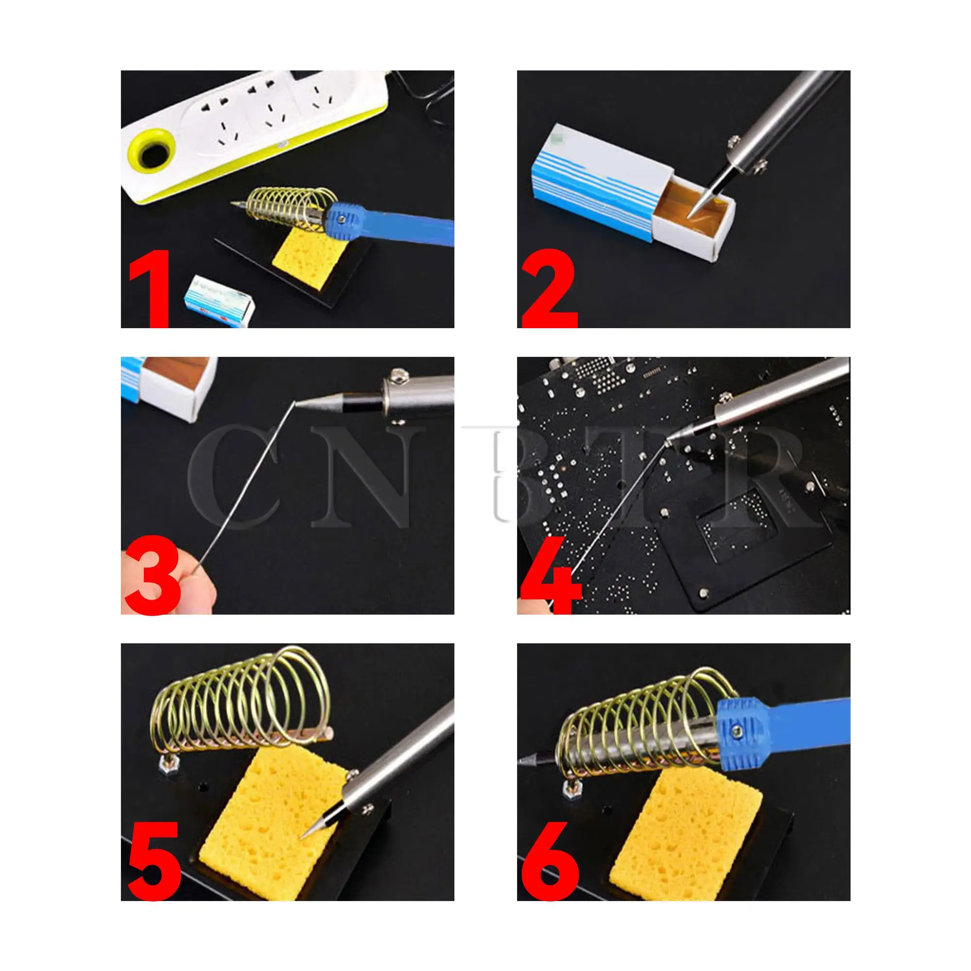 Портативный Цифровой паяльник CNBTR 8 шт. 110 В 30 Вт