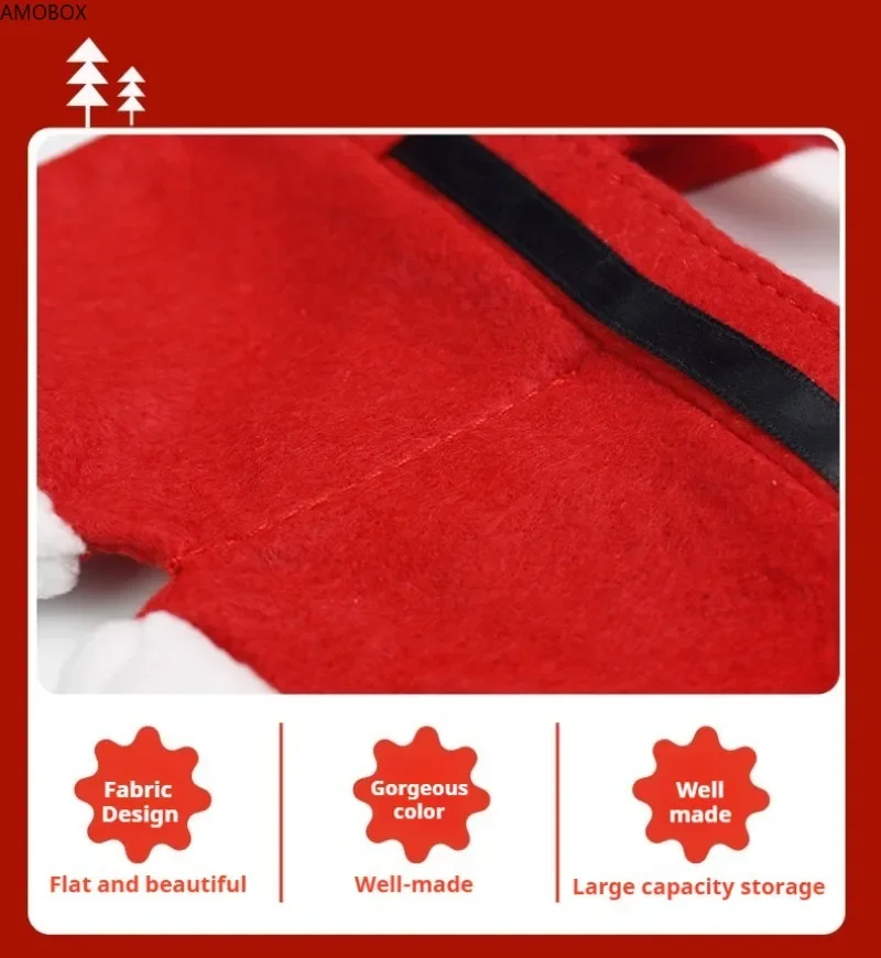 AMOBOX рождественские украшения подарочные пакеты мешочки для конфет штаны