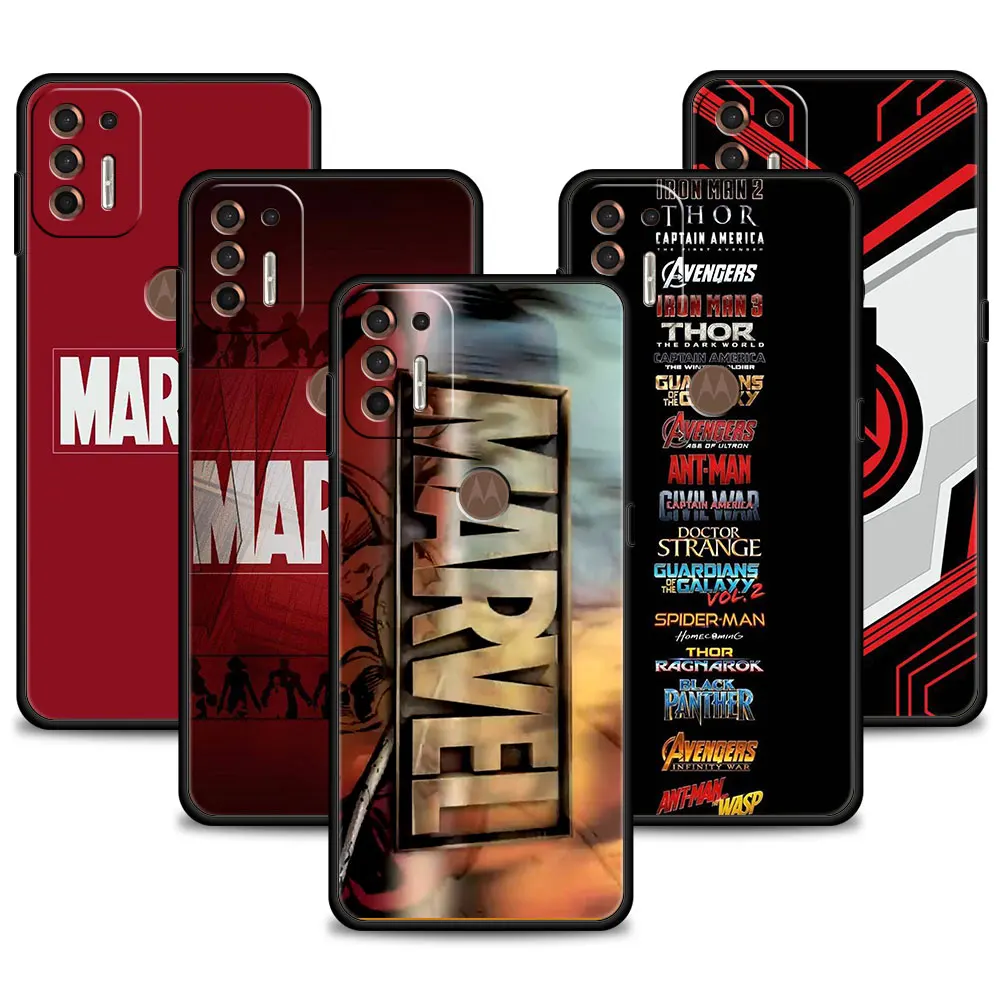 

Marvel The Avengers logo Phone Case For Motorola G22 G60 G31 G8 Power Lite Plus One Fusion G200 5G G60S G30 G71 G9 Play