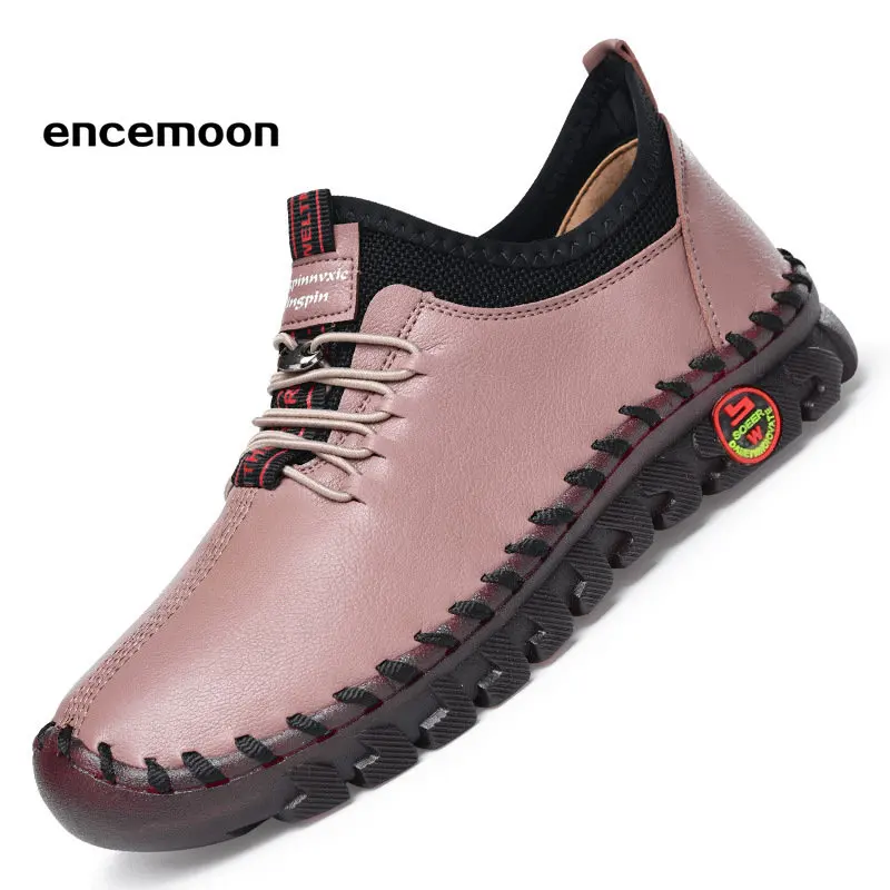 

Women's Hand Stitching Comfort Soft Sole Walking Non-Slip Flat Shoes Women Work Shoes Comfortable for Work
