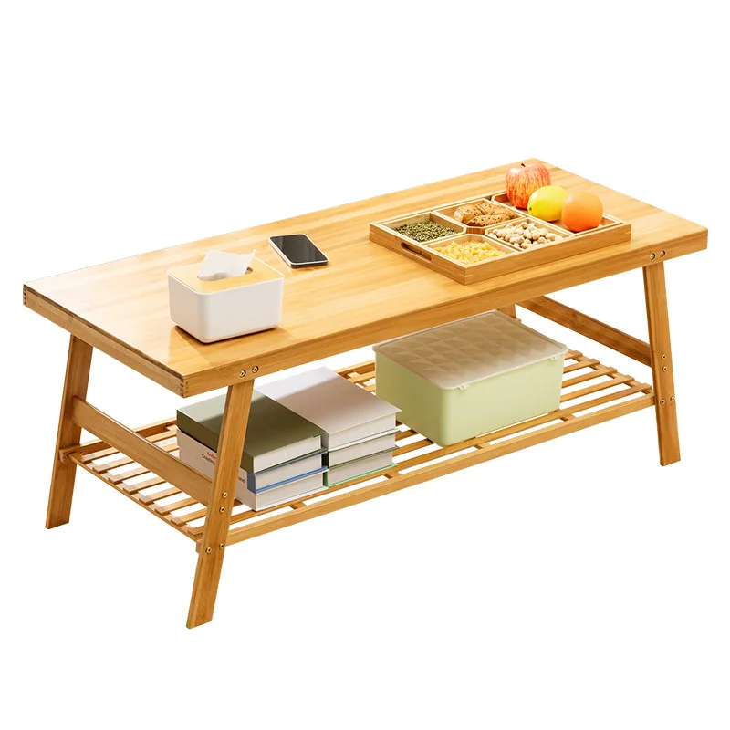 

Japanese-style coffee table small apartment low table living room Nan bamboo Nordic coffee table simple household tea table