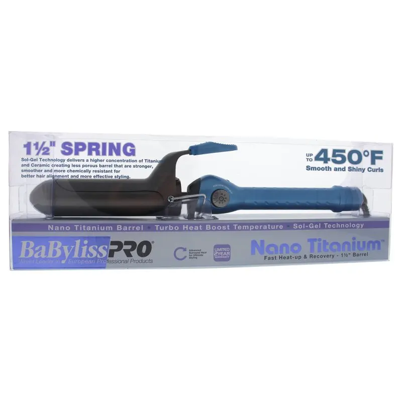 

Nano Titanium 1 1/2" Spring Curling Iron