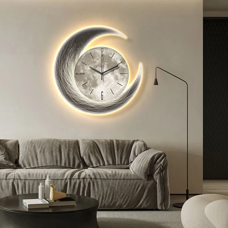 Relojes De Pared digitales redondos Para decoración del hogar, Relojes De Pared...