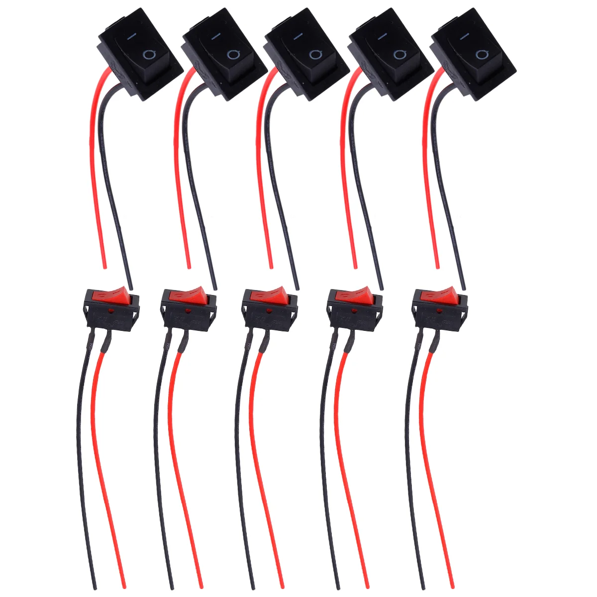 

10Pcs Sturdy Trumpet Switch Double Flash Switch for Electromobile
